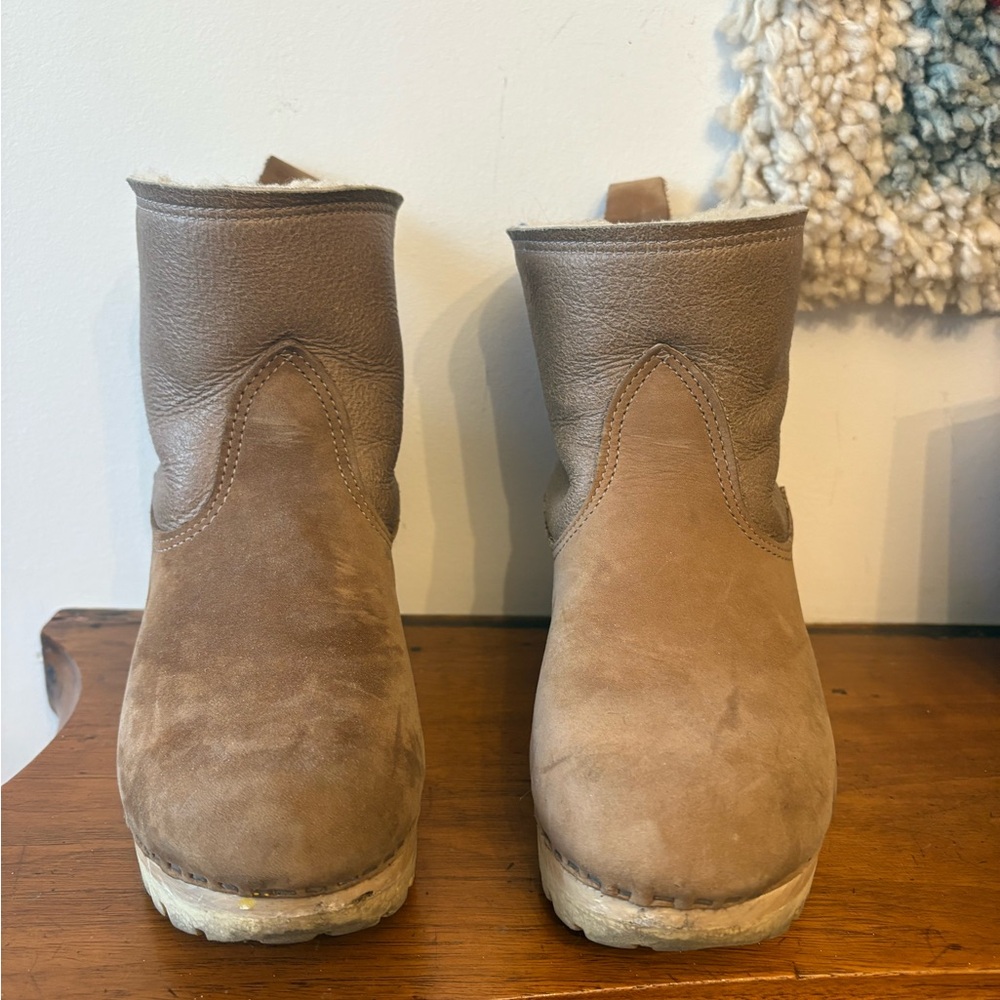 No. 6 shearling lined  Suede Ankle Boots